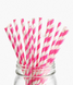 Паперові трубочки "Pink white stripes" (10 шт.) straws-40 фото 1