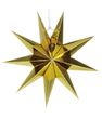 3D звезда картонная золотая 1 шт. (30 см.) H070 фото