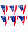 Гирлянда из флажков "Американский флаг" 12 флажков (03135)