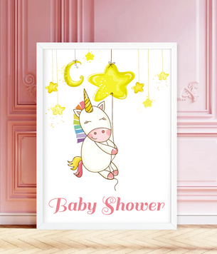 Декор-постер "Baby shower" 2 розміри (02936) 02936 фото