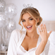 Обруч для нареченої Bride (пластик, срібло) 2020-302 фото 2
