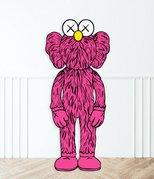 Фигурка KAWS из пластика розовая 140х60 см (KW209871) KW203147 фото