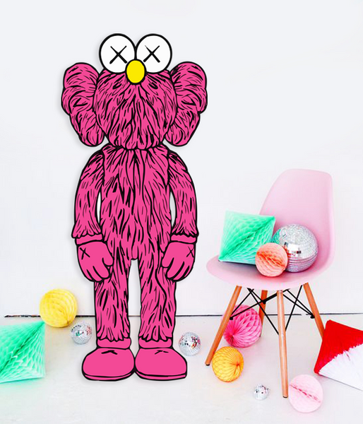 Фигурка KAWS из пластика розовая 140х60 см (KW209871) KW203147 фото