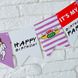 Бумажная гирлянда для вечеринки в стиле сериала Друзья "Happy Birthday" 12 флажов (F3315) F3315 фото 7