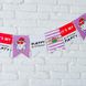 Паперова гірлянда для вечірки у стилі серіалу Друзі "Happy Birthday" 12 прапорів (F3315) F3315 фото 2