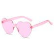 Пластиковые очки с сердечками розовые (R06062023)