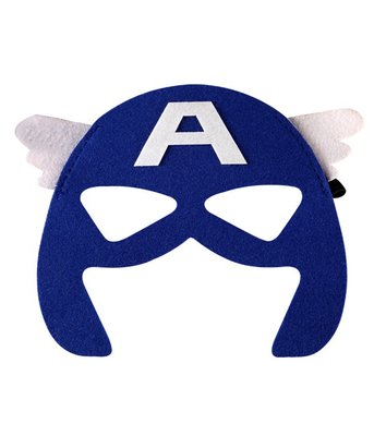 Дитяча маска супергероя "Капітан Америка" 020078 фото