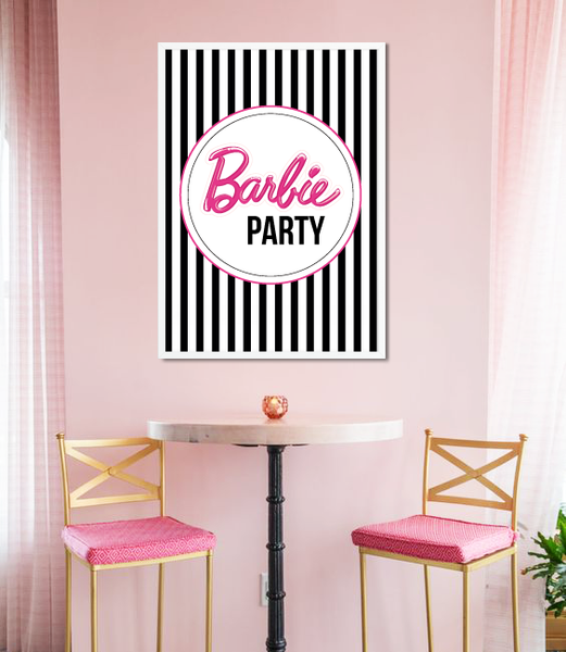 Постер "Barbie Party" 2 размера без рамки (02889) 02889 фото