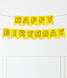 Бумажная гирлянда на день рождения "Happy Birthday" 13 флажков (02193) 02193 фото 2