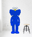 Фигурка KAWS для украшения интерьера из пластика синяя 140х60 см (KW709812) KW709812 фото 3