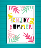 Постер для украшения вечеринки "Enjoy Summer" 0889 фото