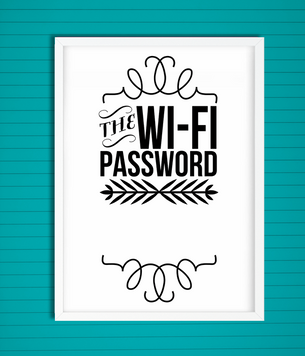 Постер-пароль для wi-fi UA translation: Постер-пароль для wi-fi 099 фото