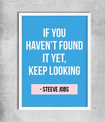 Постер c цитатой Стива Джобса (2 размера) 02545 фото