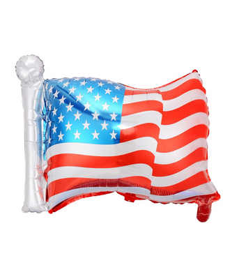 Велика фольгована повітряна куля "Американський прапор" 65x50 см (AM3051) AM3051 фото