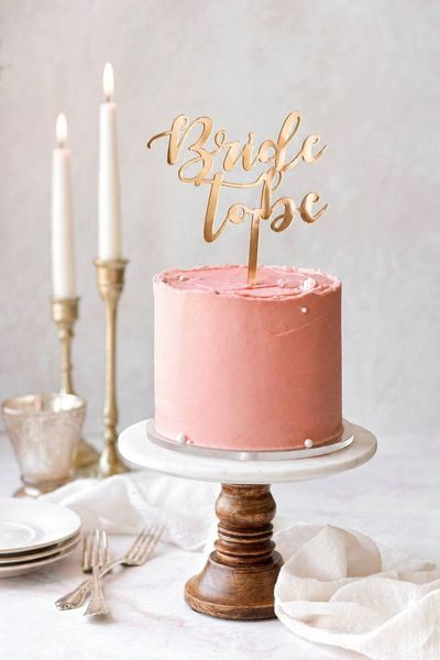 Топпер для торта на девичник "Bride to be" розовое золото (B-700) B-700 фото