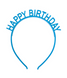 Аксессуар для волос-обруч "Happy Birthday" (голубой) 2020-27 фото 1
