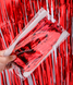 Шторка из фольги красный металлик 1х2 метра (M900801) M900801 фото 1