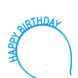 Аксессуар для волос-обруч "Happy Birthday" (голубой) 2020-27 фото 4