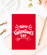 Открытка на день влюбленных "Happy Valentines day" (04299)