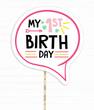 Табличка для фотосессии на первый день рождения девочки "MY FIRST BIRTHDAY" (B130)