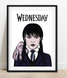 Постер для праздника с Уэнсдей Аддамс "Wednesday Addams" 2 размера (WDN4110) WDN4110 (A3) фото 1