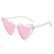 Очки с сердечками розовые в блестящей прозрачной оправе (R0189070)