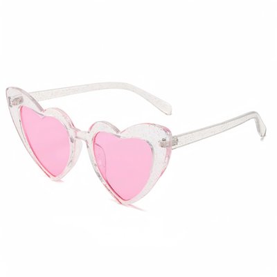 Окуляри з рожевими серцями в блискучій прозорій оправі (R0189070) R0189070 фото