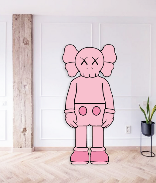 Фигурка KAWS из пластика розовая 140х60 см (KW400987) KW400987 фото