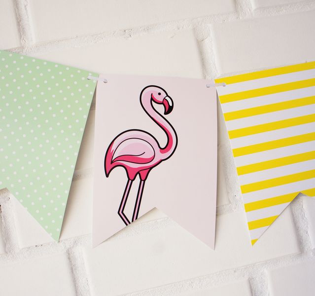 Набор декора для дня рождения ребенка "Фламинго" (019057) 019057 фото