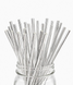 Паперові трубочки "Silver" (10 шт.) straws-48 фото 1