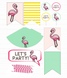 Набор декора для дня рождения ребенка "Фламинго" (019057) 019057 фото 1