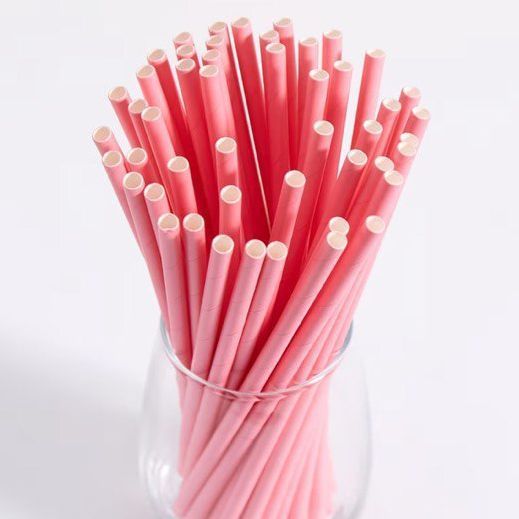Паперові трубочки "Soft pink" (10 шт.) straws-19 фото