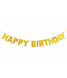 Гирлянда с золотыми блестящими буквами "Happy Birthday!" 03430 фото 1