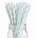 Бумажные трубочки "Light blue white srtipes" (10 шт.) straws-30 фото 1
