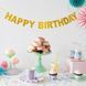 Гирлянда с золотыми блестящими буквами "Happy Birthday!" 03430 фото 2