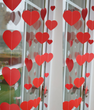 Гирлянда из сердечек на День Влюбленных "Red hearts" (2 метра)