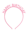 Аксесуар для волосся-обруч "Happy Birthday" рожевий (2020-28)