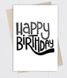 Стильная открытка "Happy birthday"