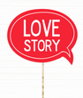 Табличка для романтичної або весільної фотосесії "Love story" (0526)