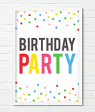 Постер "Birthday Party" (2 размера) 03181 фото
