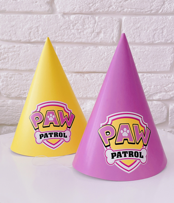 Колпачки для свята PAW PATROL для дівчаток (6 шт.) 03562 фото