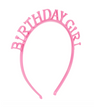 Обруч розовый "Birthday Girl" пластик (M900310)