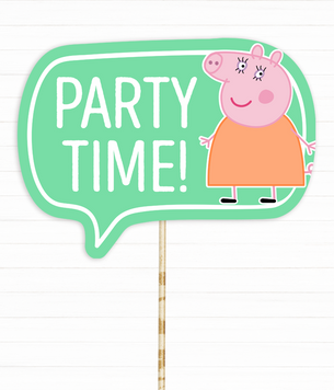 Табличка для фотосессии "Party time!" (8002) 8002 фото