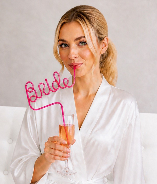 Пластиковая трубочка Bride на девичник (25х30 см.) B-0125 фото