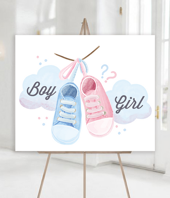 Плакат з пластику на Гендер Паті "GIRL or BOY" 50x60 см (04926) 04926 фото