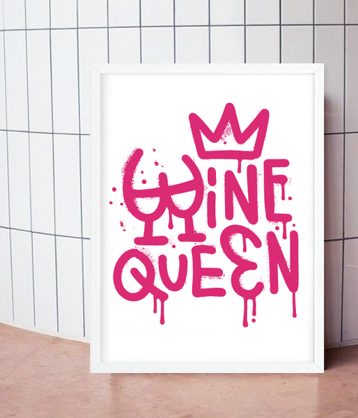 Декор для дома или ресторана-постер "Wine Queen" 2 размера (D25082) D25082 (А3) фото
