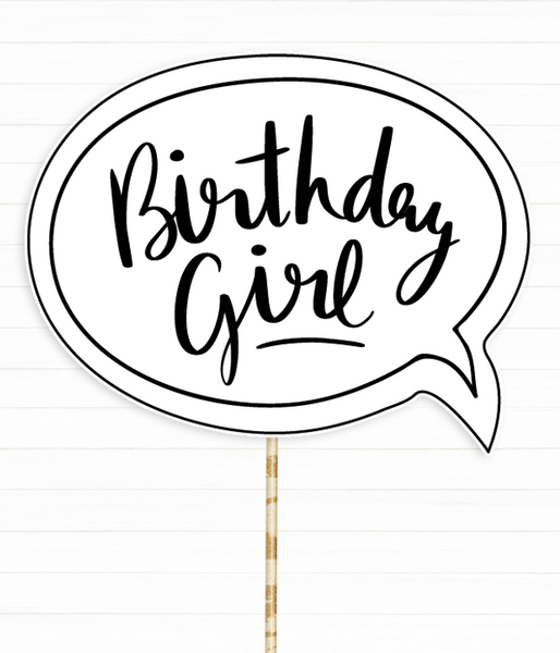Табличка для фотосессии "Birthday Girl" (05037) 05037 фото