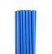 Паперові трубочки однотонні сині (10 шт) straws-98 фото 2