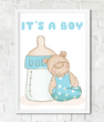 Постер для baby shower "It's a boy" 2 розміри (03091)