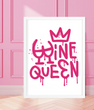 Декор для дома или ресторана-постер "Wine Queen" 2 размера (D25082) D25082 (А3) фото